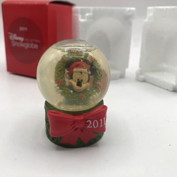Limited Edition Disney Mickey Mouse Mini Christmas Snowglobe 2011 JCPenney NEW - Picture 2 of 7